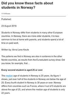 Did you know these facts about students in Norway?