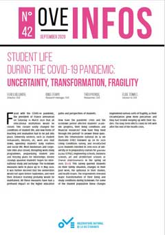 OVE Infos n42 | Student life during the COVID-19 pandemic - OVE : Observatoire de la vie tudiante