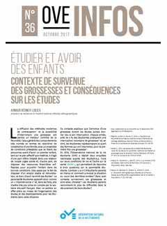 tudier et avoir des enfants. Contexte de survenue des grossesses et consquences sur les tudes 