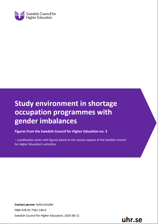 Study environment in shortage occupation programmes with gender imbalances