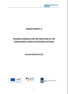 Technical manual for the execution of the EUROSTUDENT survey in national settings