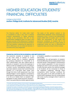 Higher education students´ financial difficulties